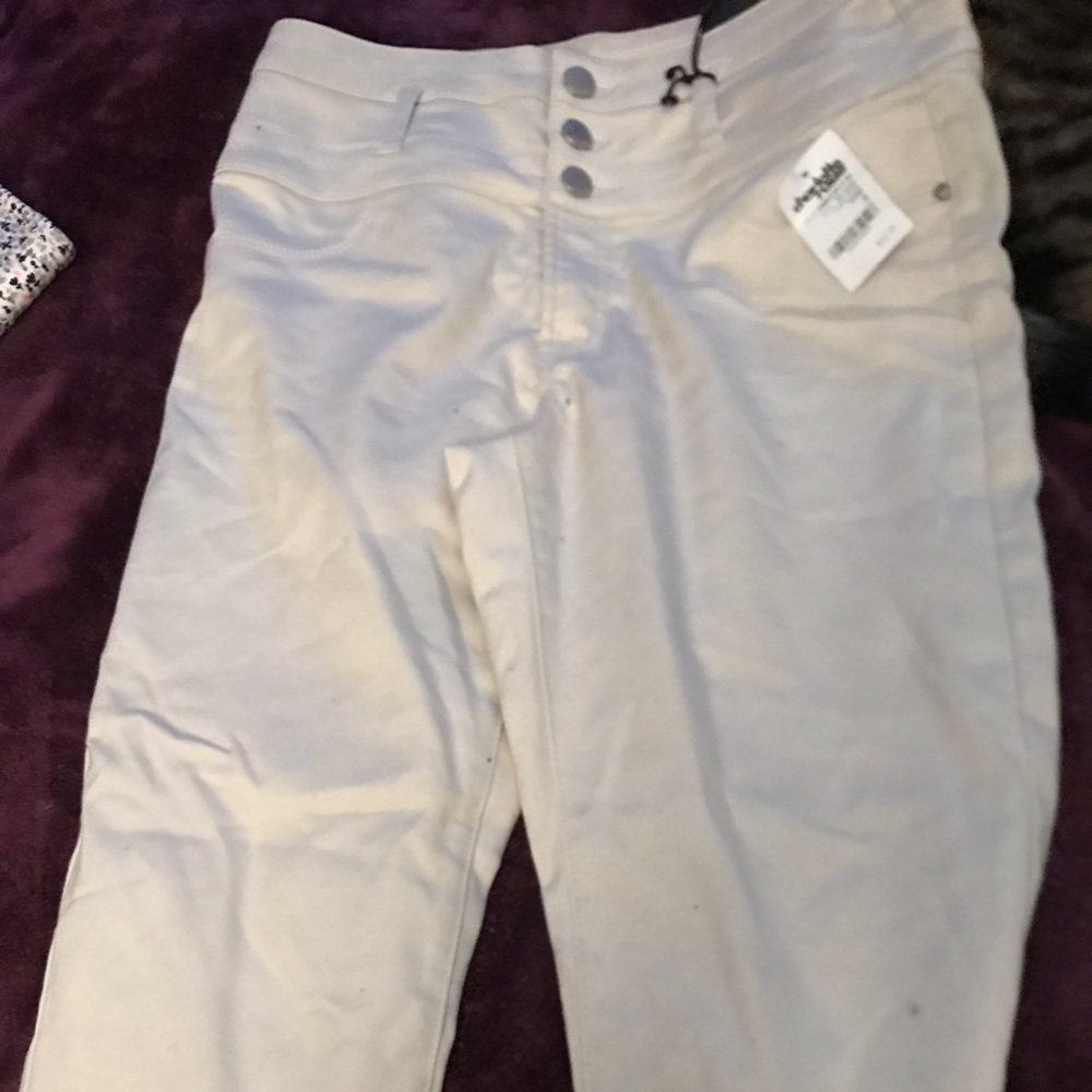 Cream pants